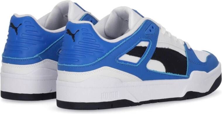 Puma Lage Leren Sneaker Wit Zwart Team Royal Multicolor Heren