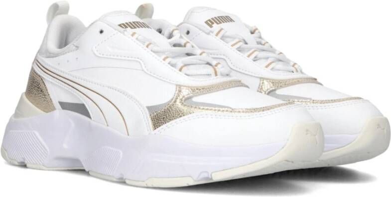 Puma Lage sneakers Cassia wit goud White Dames