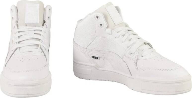 Puma Leren Sneakers met Rubberen Zool White Heren