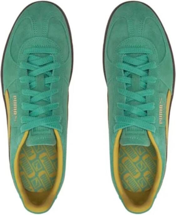 Puma Leren sneakers met suède details Green Unisex