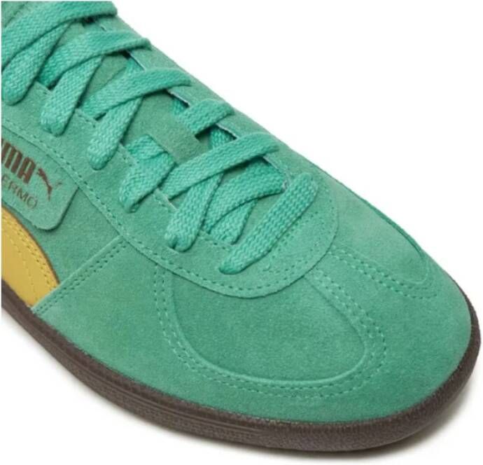 Puma Leren sneakers met suède details Green Unisex