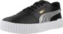 PUMA Carina 2.0 Metallic Shine Dames Sneakers Black- Silver- Gold - Thumbnail 6