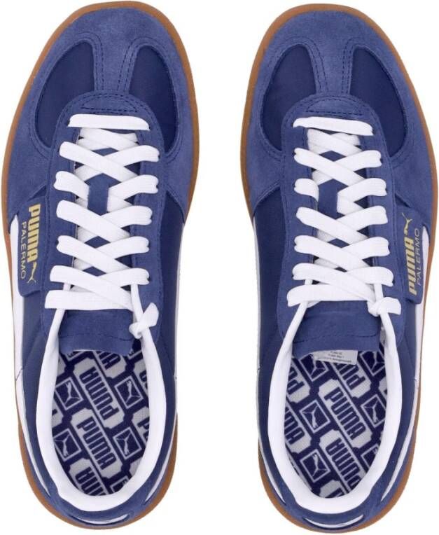 Puma Palermo Lage Schoen Navy Wit Blue Heren