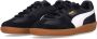 Puma Palermo Lth Black Feather Gray Gum Zwart Leer Lage sneakers Unisex - Thumbnail 7