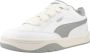 PUMA Park Lifestyle Unisex Sneakers White-Smokey Gray-Sugared Almond - Thumbnail 7