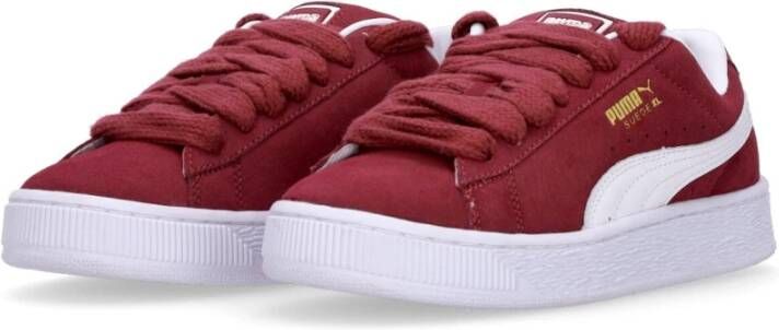 Puma Regal Red White Suède Lage Schoen Red Heren