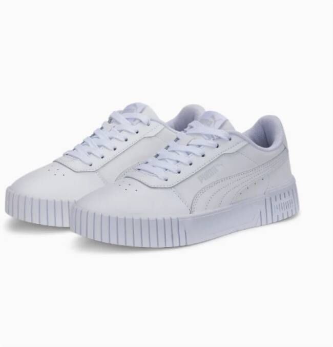 Puma Retro Stijl Sneakers Wit Zilver White Dames