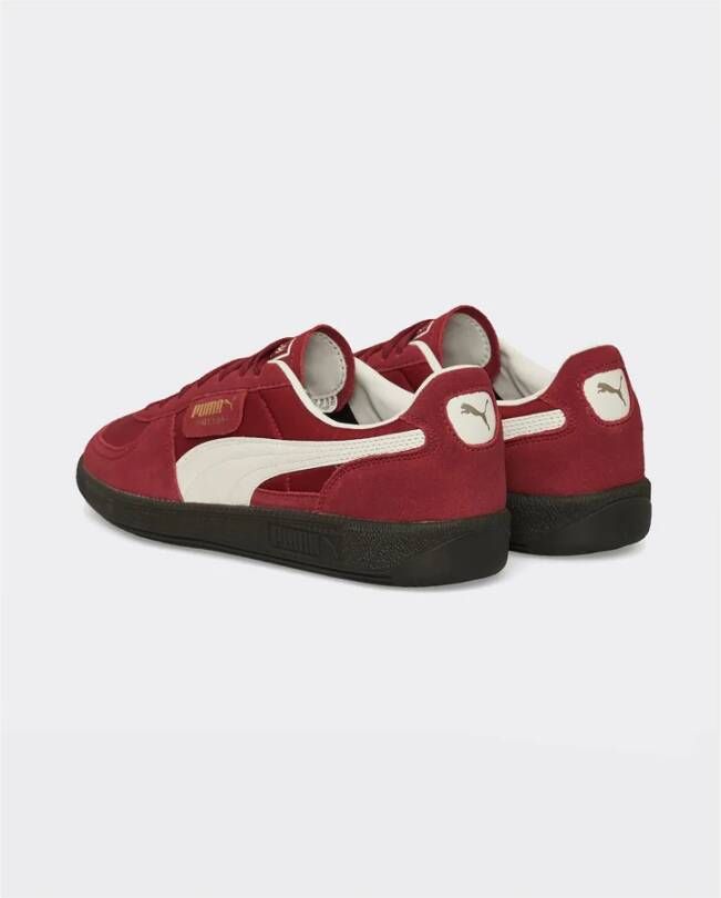 Puma Rode en witte sneakers met zwarte zool Red Heren