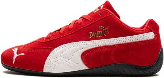 Puma Rode Suède Logo Sneakers Red Heren