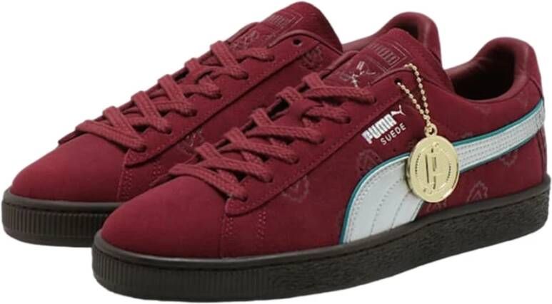 Puma Rode Suede One Piece Sneakers Red Heren