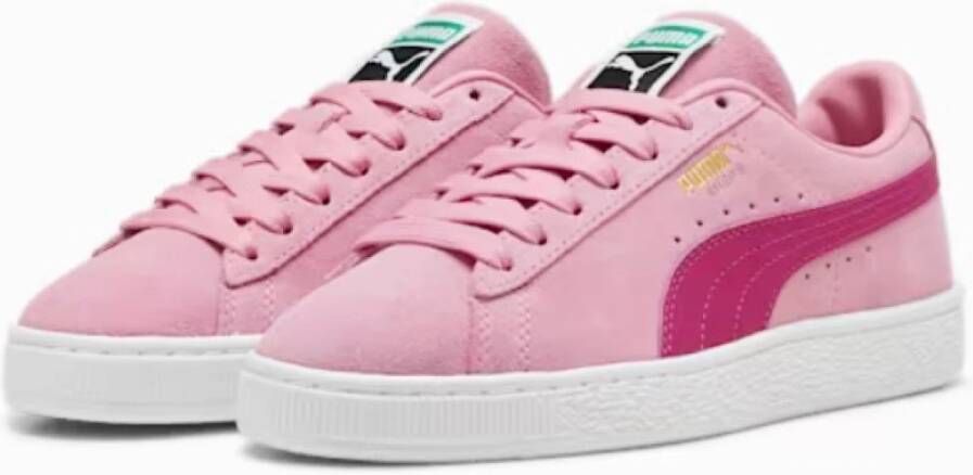 Puma Roze Leren Sneakers Pink Heren