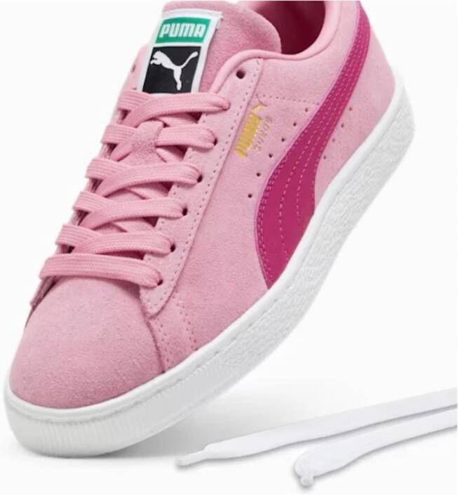 Puma Roze Leren Sneakers Pink Heren