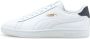 Puma Smash Lage Leren Sneakers Wit Heren - Thumbnail 5