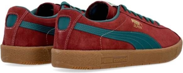 Puma Delphin Lage Sneaker voor Heren Bruin Heren