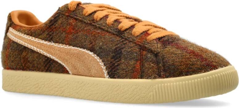 Puma Sneakers Clyde Harris Tweed Brown Dames