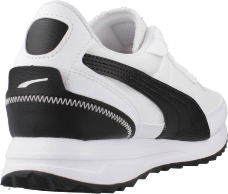 Puma Heren Road Rider Leren Sneakers White Heren