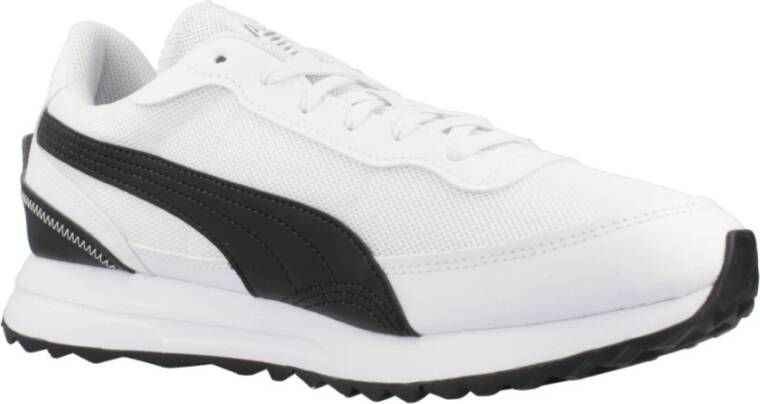 Puma Heren Road Rider Leren Sneakers White Heren