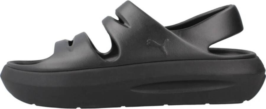 Puma Stijlvolle Platte Sandalen Black Dames