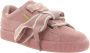 Puma Suede Heart Satin Platform Schoenen Pink Dames - Thumbnail 2