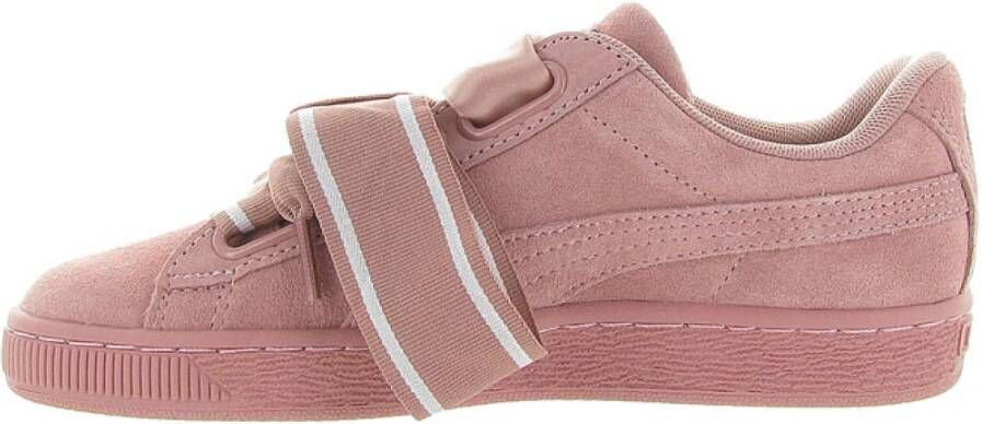 Puma Suede Heart Satin Platform Schoenen Pink Dames