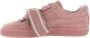 Puma Suede Heart Satin Platform Schoenen Pink Dames - Thumbnail 4