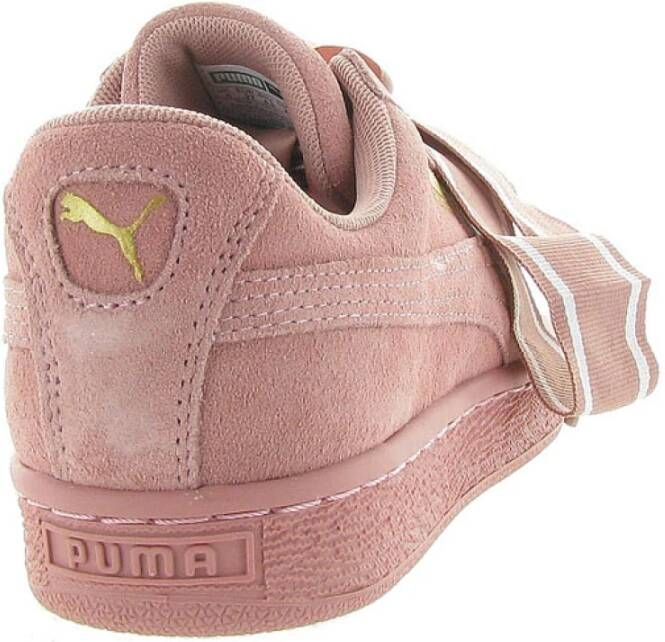 Puma Suede Heart Satin Platform Schoenen Pink Dames