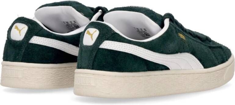 Puma Suede Low Shoe met Oversize Veters Green Heren