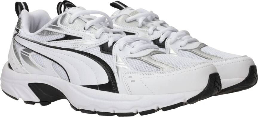 Puma Tech Sneaker met Zwarte en Zilveren Accenten White Heren