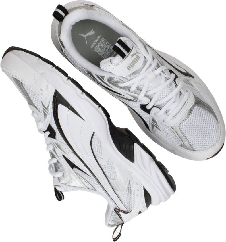 Puma Tech Sneaker met Zwarte en Zilveren Accenten White Heren