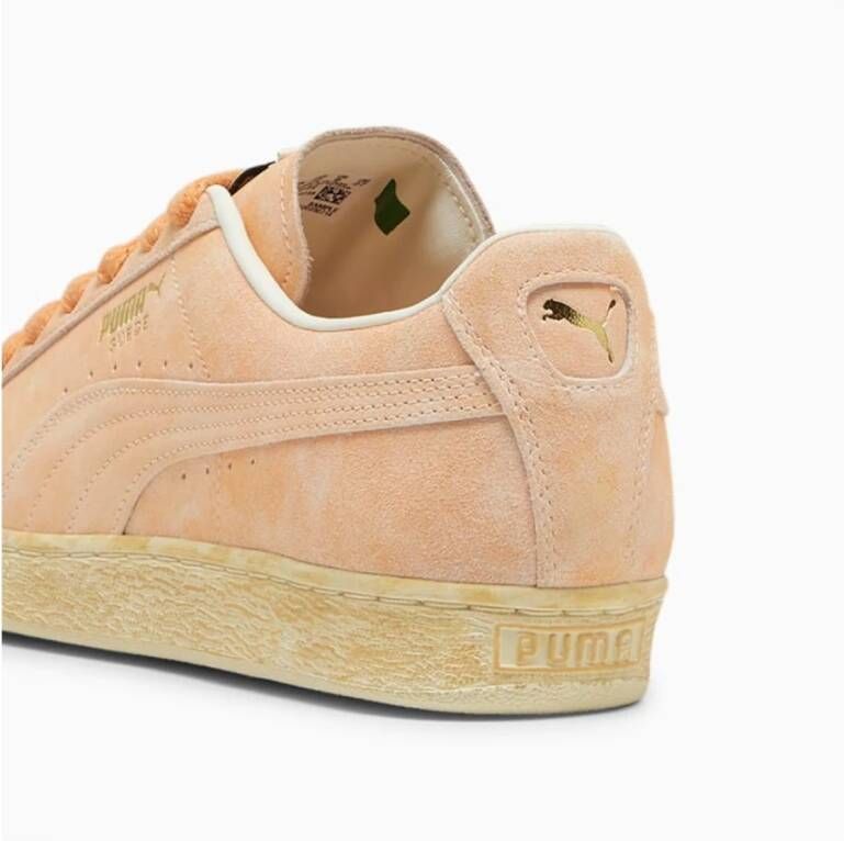 Puma Vervaagde Leren Sneakers Baskets Brown Dames