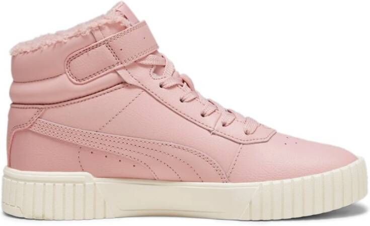 Puma Winter Sneakers Retro Stijl Hoge Top Pink Dames