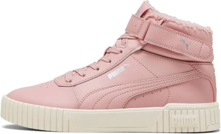 Puma Winter Sneakers Retro Stijl Hoge Top Pink Dames