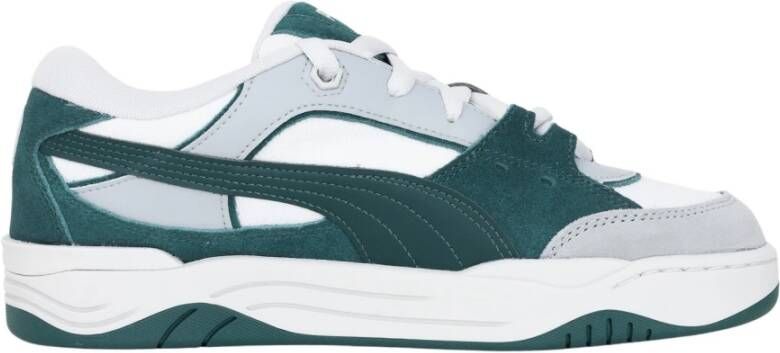 Puma Witte en Groene Skate Sneakers Gray Heren