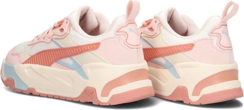 Puma Witte Lage Top Sneakers Trinity Orange Dames