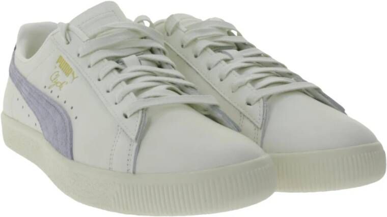 Puma Witte Leren Lage Basketbalsneakers White Heren