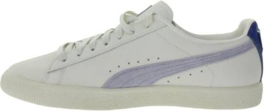 Puma Witte Leren Lage Basketbalsneakers White Heren