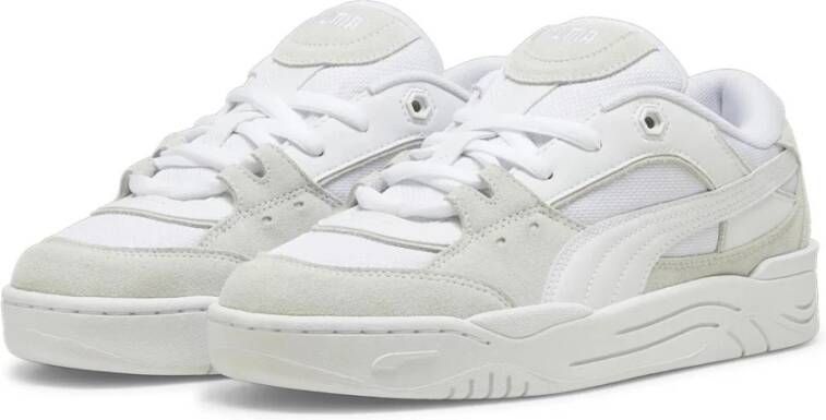 Puma Witte Leren Sneakers Herfst Winter 2024 White Heren