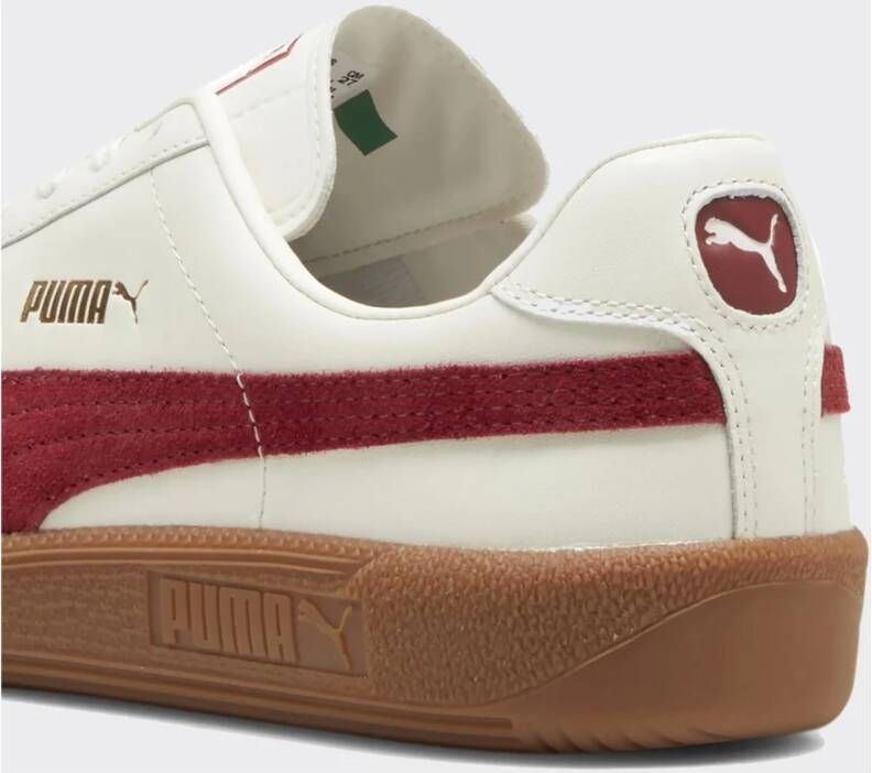 Puma Witte Rode Army Trainer Sneakers White Heren