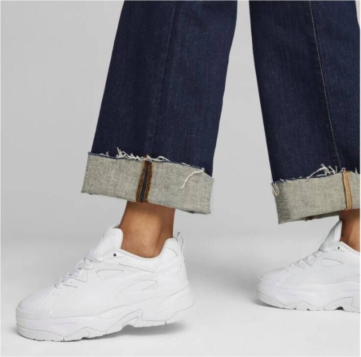 Puma Witte Vrijetijdssneakers voor Vrouwen White Dames