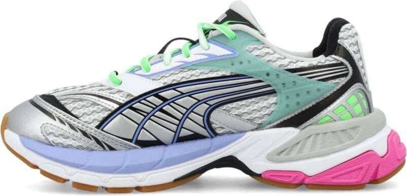 Puma Zwart Lavendel Sneakers Laag-top Mesh Multicolor Heren