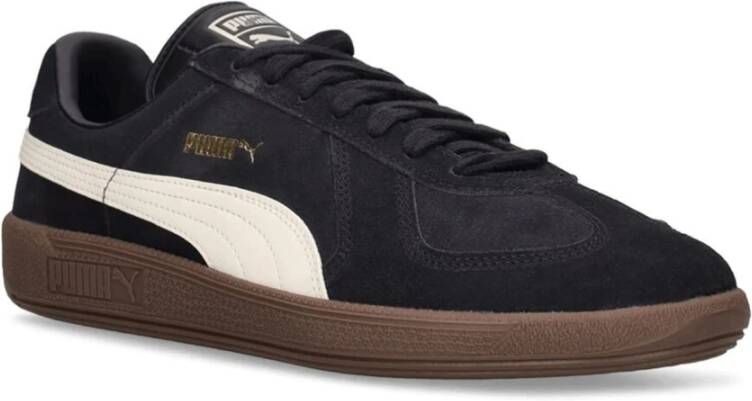 Puma Zwarte Army Trainer Suede Sneakers Zwart Heren