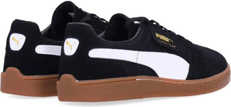 Puma Zwarte Lage Mesh Sneakers Black Heren