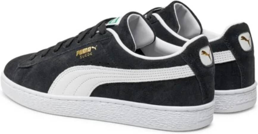 Puma Zwarte leren sneakers Black Heren