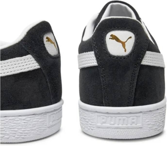 Puma Zwarte leren sneakers Black Heren