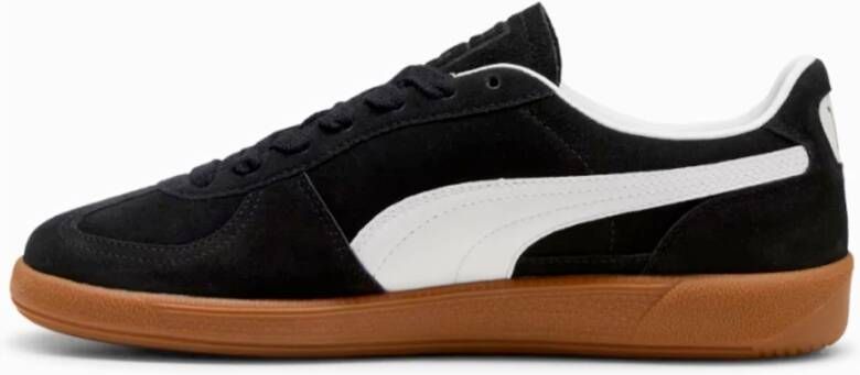 Puma Zwarte Leren Sneakers Stijlvol Ontwerp Black Dames