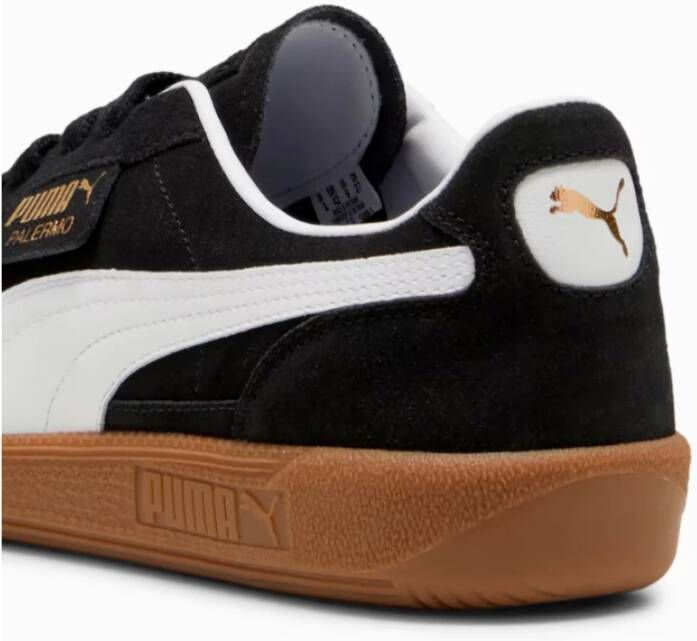 Puma Zwarte Leren Sneakers Stijlvol Ontwerp Black Dames