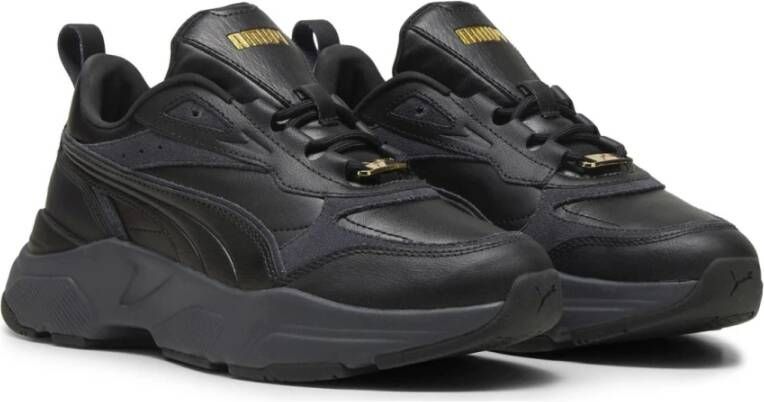 Puma Zwarte Luxe Vrijetijdssneakers Black Dames