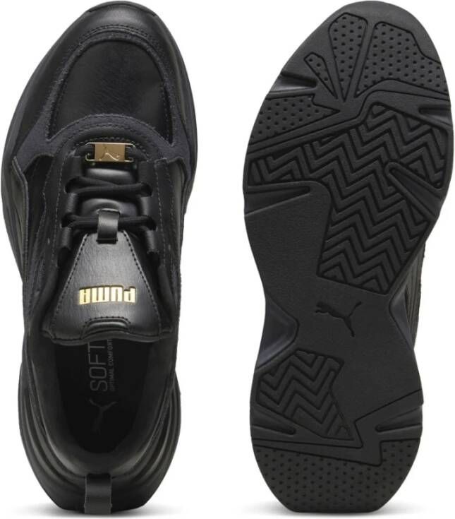 Puma Zwarte Luxe Vrijetijdssneakers Black Dames