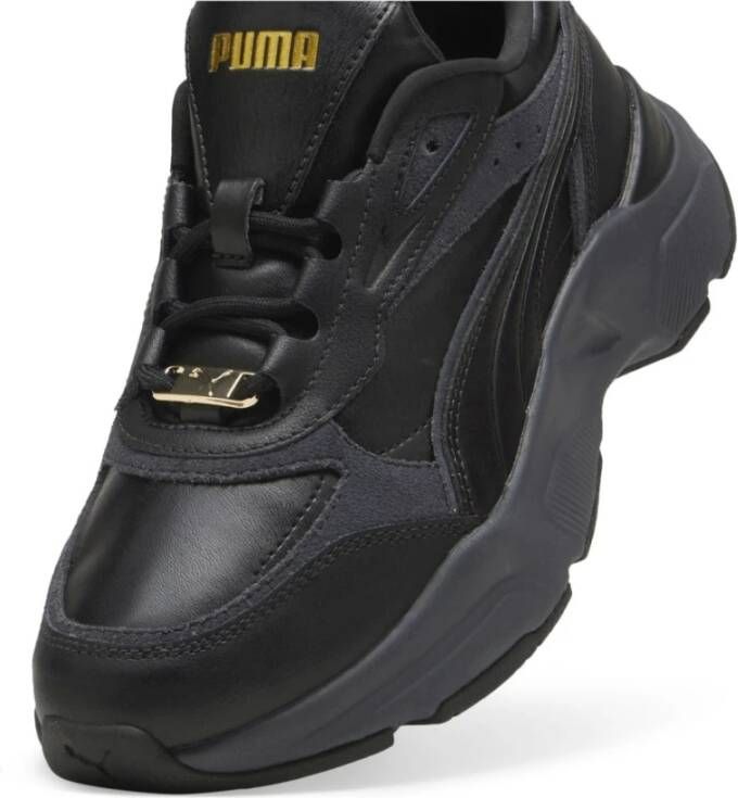 Puma Zwarte Luxe Vrijetijdssneakers Black Dames