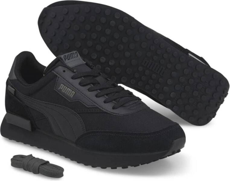 Puma Zwarte Vrijetijdssneakers voor Mannen Black Heren